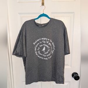 Gray Graphic Blackbird T-Shirt
